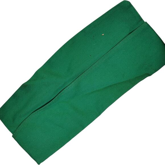 Vintage Bright Green Garrison Cap – Size 7-1/8, Untagged - Picture 1 of 5